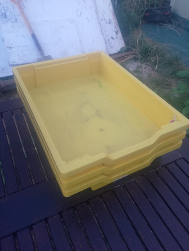 Yellow gratnells shallow - x3,
