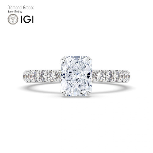 Radiant diamond engagement - diamond,