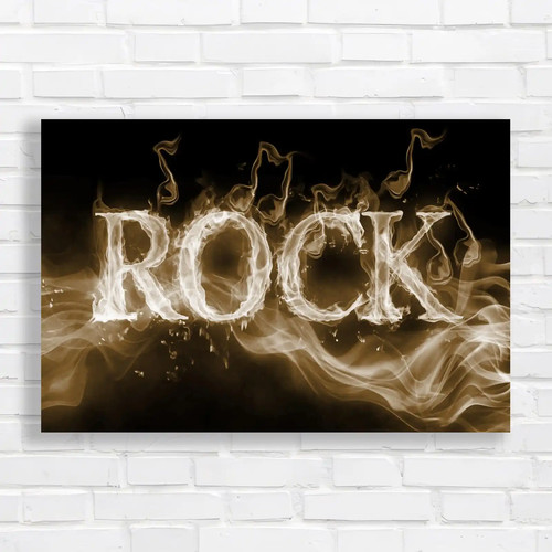Fiery rock sign - rock, ignite