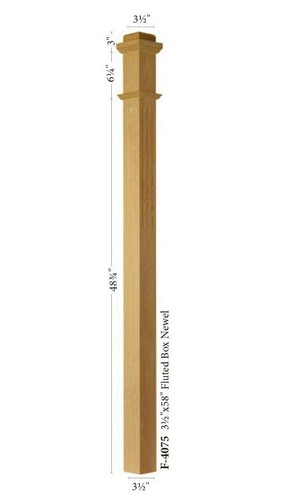 4075s fluted solid red - red, oak