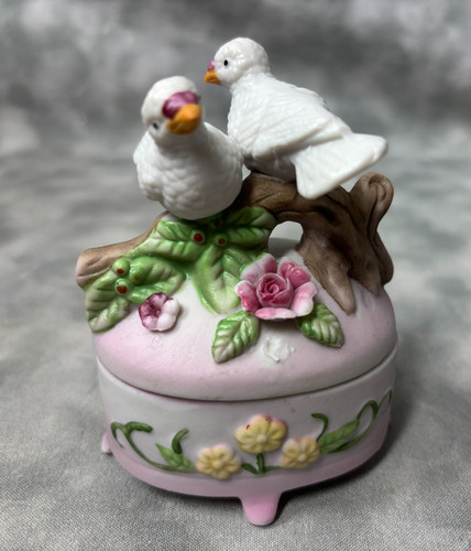 Vintage porcelain trinket - porcelain,