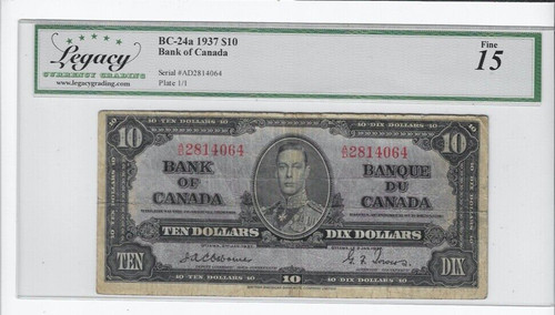 1937 bank canada bc - ,