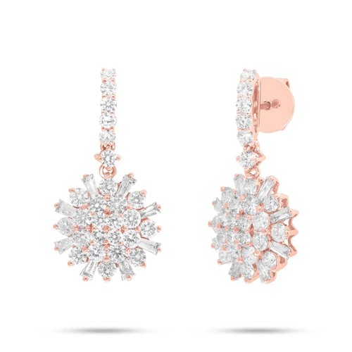 14k rose gold diamond - rose,