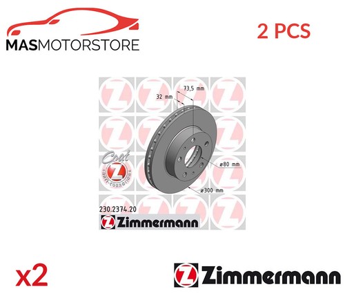 Brake discs set - , front