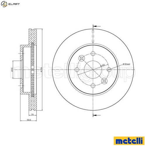 Brake disc 0960 for kia - brake, 23-0960
