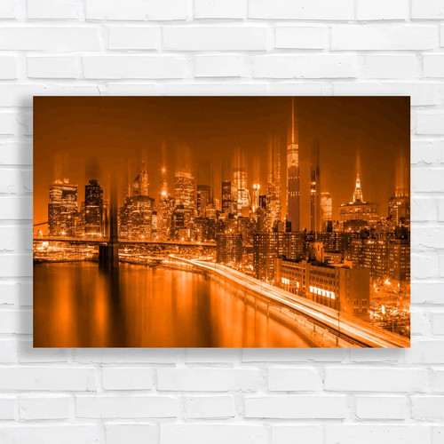 Vibrant new york city panorama - vibrant,