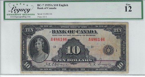 1935 bank canada bc 7 - a, bc-7