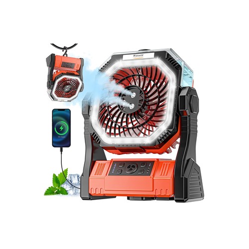 Portable camping fan - camping, 20000mah