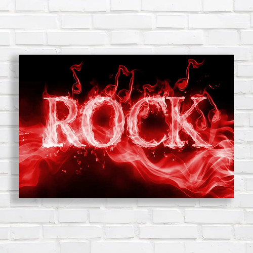 Fiery rock sign - fiery,