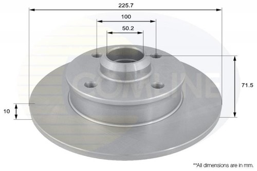 Rear brake discs set - set, braking
