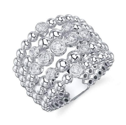 14k white gold diamond bezel - gold,