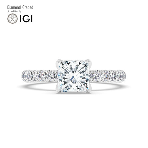 Princess diamond engagement - princess,